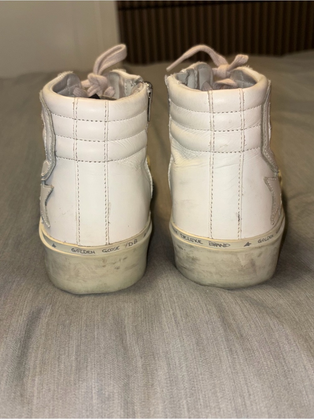 Golden Goose Hi Star Sneakers Hi Slide White W/ Pink Laces, 35 (5), High Top - Picture 6 of 15